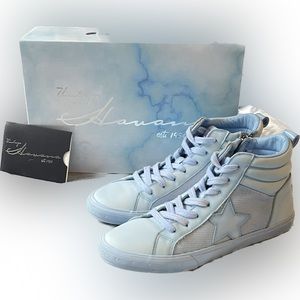 NIB Vintage Havanas dip blue high tops